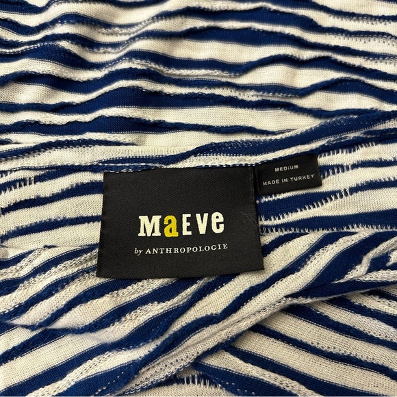 ANTHROPOLOGIE MAEVE Blue Print Cutout Top - Picture 8 of 8